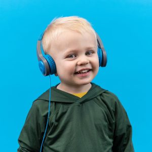 JBuddies Folding Gen 2 Kids Headphones Blue/Gray